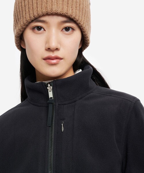 美品！韓国　ワイドアングル 防風ニット　ジップアップ　アウター　ゴアテックス AIGLE（エーグル） トレーナー スウェット 防風 ポーラーテック ジップ