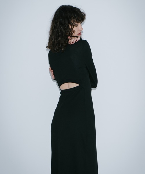 ワンピース ロングスリーブバックカットデザインワンピース | HANNE | 23