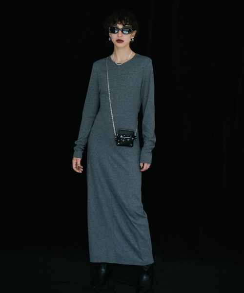 ワンピース ロングスリーブバックカットデザインワンピース | HANNE | 13