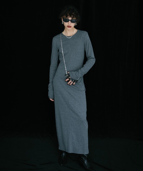 ワンピース ロングスリーブバックカットデザインワンピース | HANNE | 12