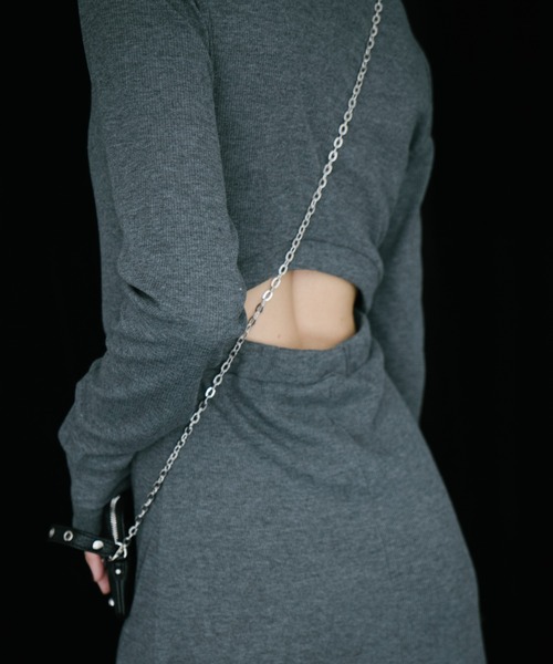 ワンピース ロングスリーブバックカットデザインワンピース | HANNE | 19