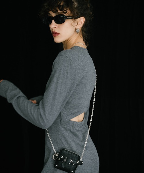 ワンピース ロングスリーブバックカットデザインワンピース | HANNE | 16