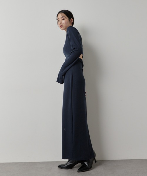 ワンピース ロングスリーブバックカットデザインワンピース | HANNE | 08