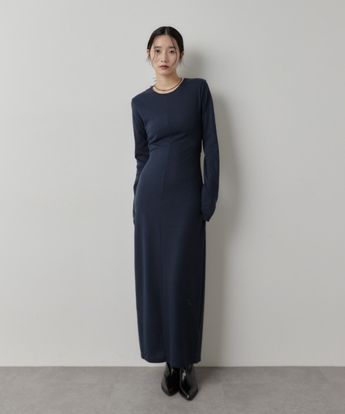 ワンピース ロングスリーブバックカットデザインワンピース | HANNE | 09