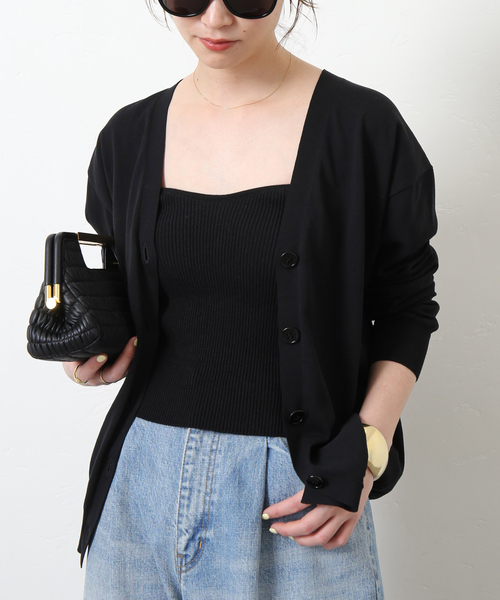 【新品未使用】deuxieme classe ニットカーディガン Deuxieme Classe（ドゥーズィエムクラス） ニットカーディガン FREE