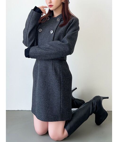 RESEXXY（リゼクシー） コート アウター ダブルブレストショートコート