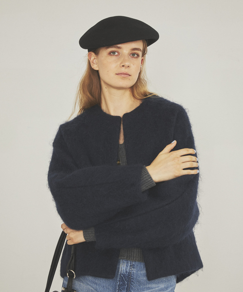 「Rouge vif」 ノーカラージャケット フリー グレー レディース_画像9