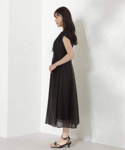 「PROPORTION BODY DRESSING」 半袖ワンピース SMALL オフホワイト レディース_画像6