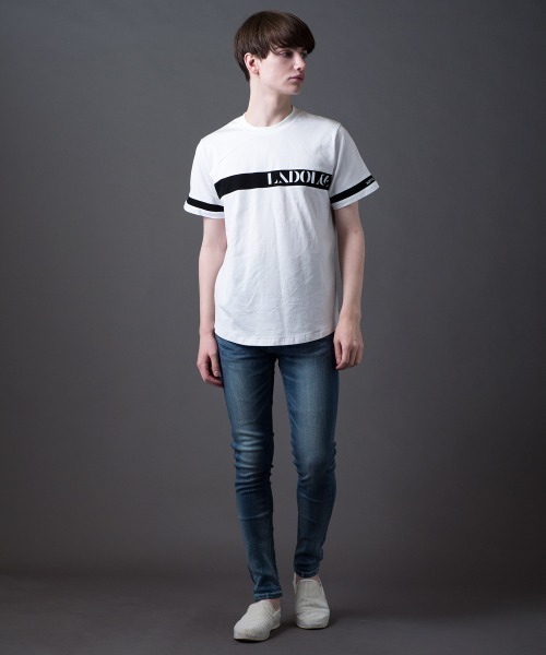 「BUFFALO BOBS」 半袖Tシャツ 3-4 ホワイト メンズ_画像2