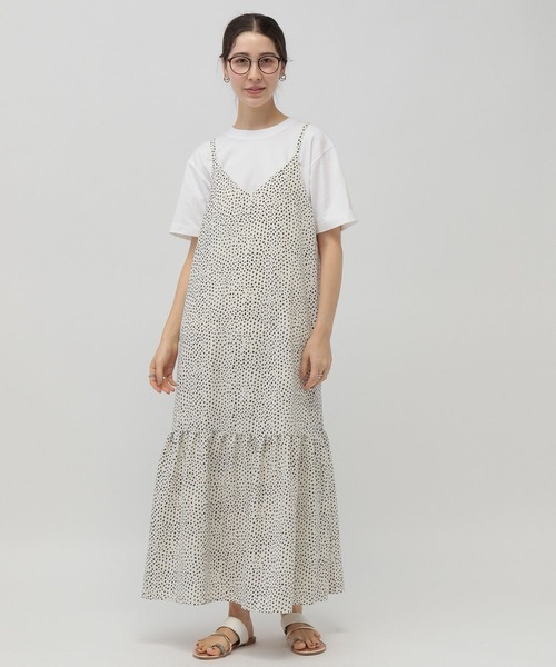 「saloon」 キャミソールワンピース FREE ブラック レディース_画像2