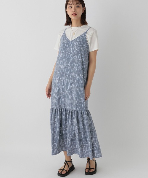 「saloon」 キャミソールワンピース FREE ブラック レディース_画像9