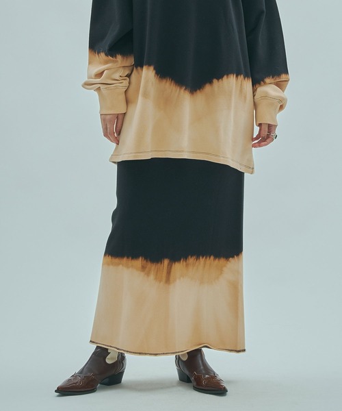 ローズバッド（ROSE BUD）/mag．by c/BLEACH SWEAT SKIRT ROSE BUD（ローズバッド） スカート (mag.by c)BLEACH SWEAT SKIRT