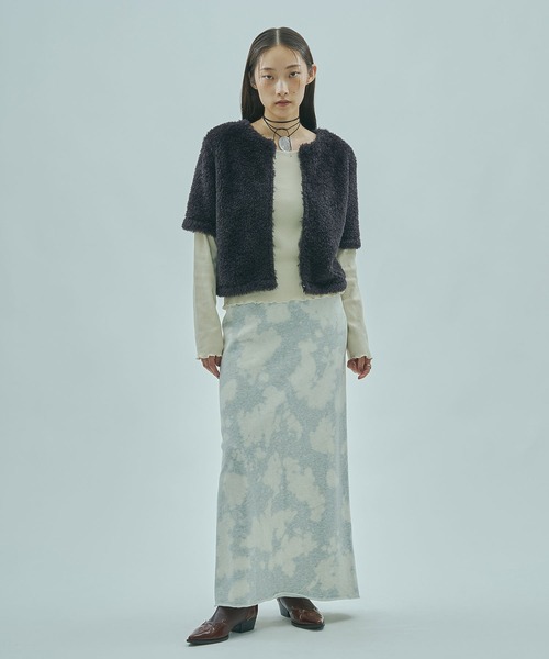 ROSE BUD（ローズバッド） スカート (mag.by c)BLEACH SWEAT SKIRT