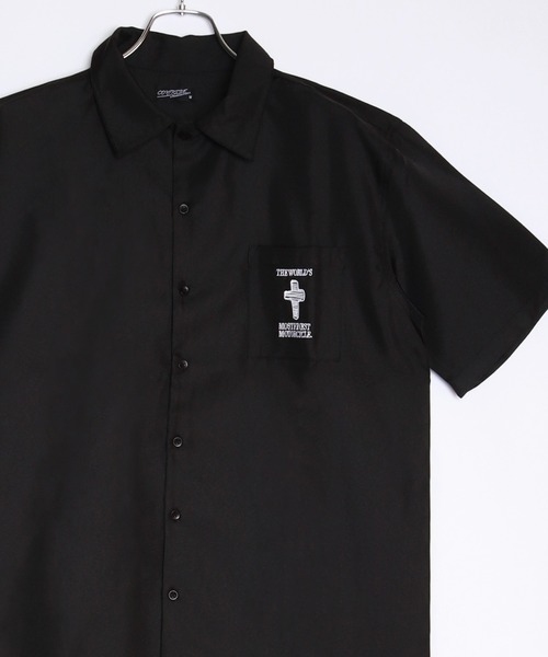 「WESTSEA」 「Contribe」半袖シャツ M グレー メンズ_画像7