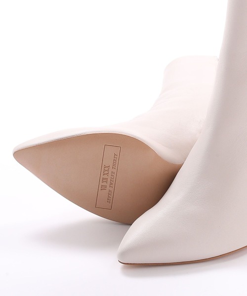 「SEVEN TWELVE THIRTY」 ショートブーツ 24.5cm ブラック レディース_画像4