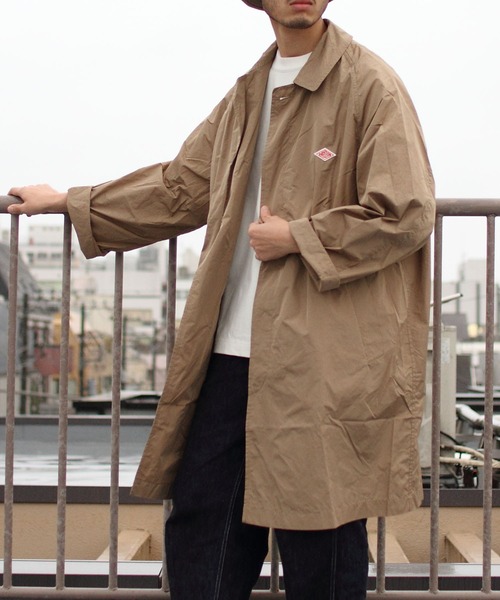 Danton（ダントン） ステンカラーコート 40 ベージュ メンズ