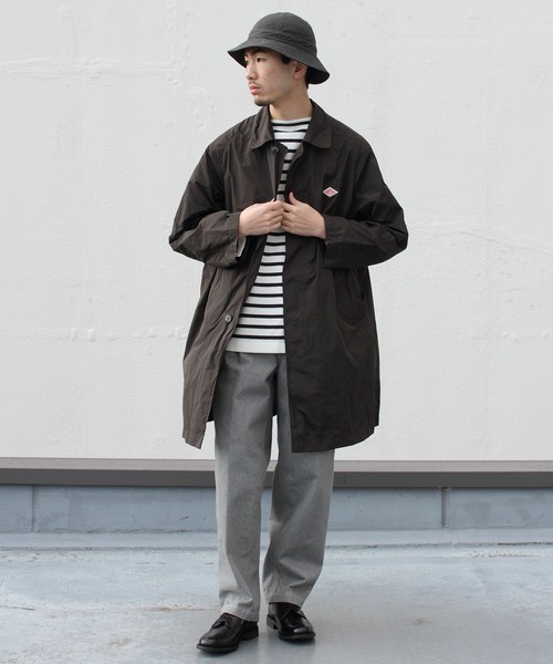 Danton（ダントン） ステンカラーコート 40 ベージュ メンズ