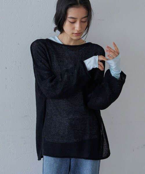 SHENERY（シーナリー） ニット セーター リネンオーバーニット