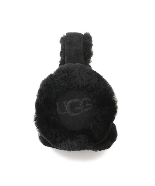 UGG ブラックファー耳あて・イヤーマフ UGG Australia（アグオーストラリア） アグ 耳あて メンズ フラッフ