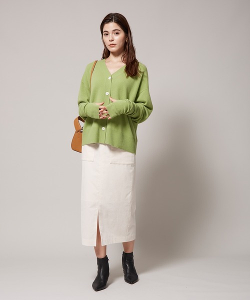 「ROPE'」 ニットカーディガン 38 ホワイト レディース_画像7