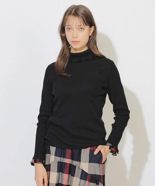 CB CRESTBRIDGE tシャツ 「Quiet checkシリーズ」ハイネックインナー