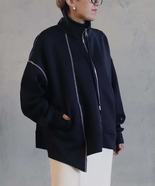 「BITTOKO」 ブルゾン FREE ネイビー レディース_画像4