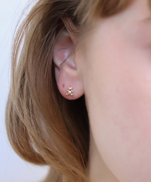 ピアス ゴールド ベア ピアス | K10YG 「Web限定」 レディース メンズの画像