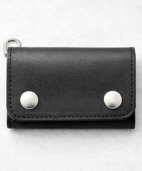 8 財布 栃木レザー トラッカーウォレット Wフラップショート メンズ