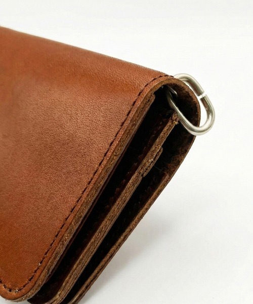 8 財布 栃木レザー トラッカーウォレット Wフラップショート メンズ