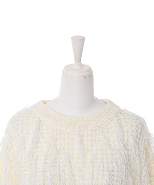 「Narcissus」 長袖ニット FREE ホワイト レディース_画像3