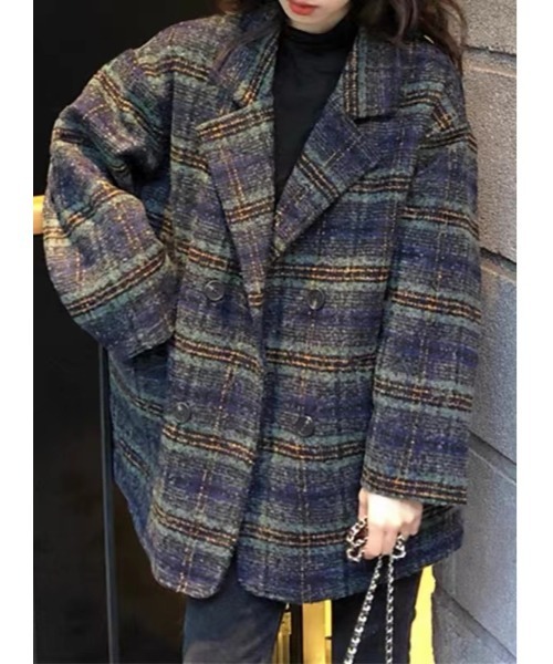 「Dream garden」 ジャケット X-LARGE ブルー レディース_画像5