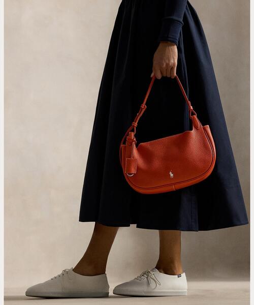 PoloRalph Lauren／レザーショルダーバッグ POLO RALPH LAUREN（ポロ・ラルフローレン） ショルダーバッグ バッグ
