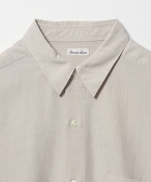 ちゃんSteven Alan　レギュラーシャツM スティーブンアラン クウボウ天竺 レギュラーシャツ M 黒 Steven Alan