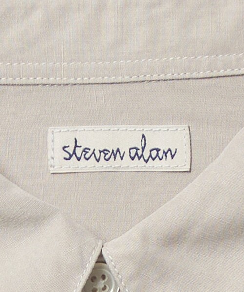 再値下げ【新品未使用】スティーブンアラン セーラー シャツ ホワイト 新品未使用タグ付 24200円 Steven Alan STAND COLLAR SHIRTシャツ