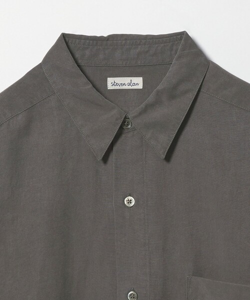 シャツ 「Steven Alan」 スラブ レギュラーカラー シャツ NARROW メンズの画像