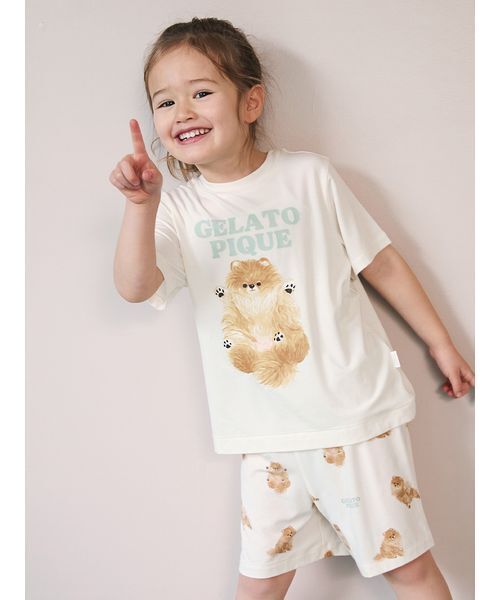 gelato pique（ジェラートピケ） パジャマ 「KIDS」ドッグ柄ショート