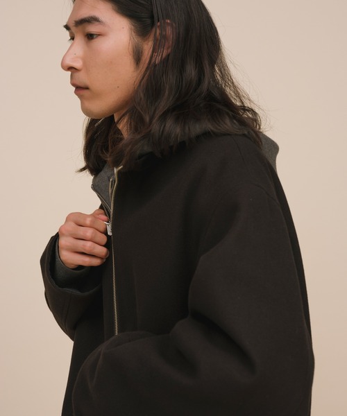 「ADAM ET ROPE'」 長袖ニット M ベージュ メンズ_画像5