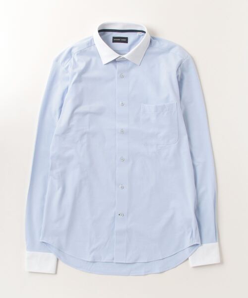 「KATHARINE E HAMNETT」 長袖シャツ L84 サックスブルー メンズ_画像2