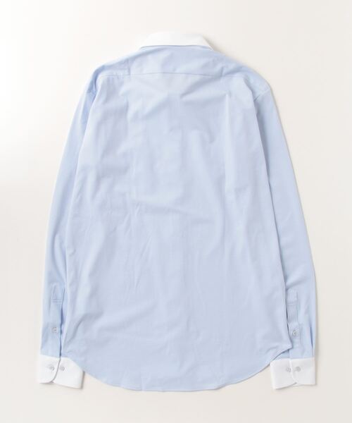 「KATHARINE E HAMNETT」 長袖シャツ L84 サックスブルー メンズ_画像3