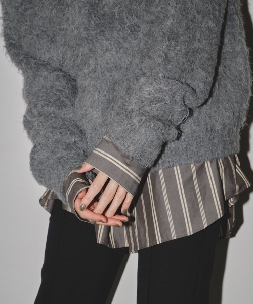 「TODAYFUL」 長袖シャツ ONE SIZE チャコールグレー レディースの画像