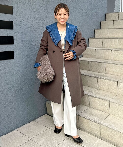 「NOLLEY'S」 パンツ 36 ブラウン レディースの画像