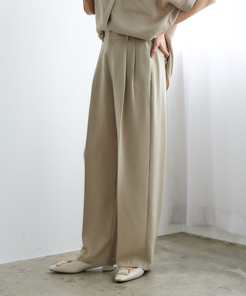 CROSS FUNCTION（クロスファンクション） ワイドパンツ スラックス