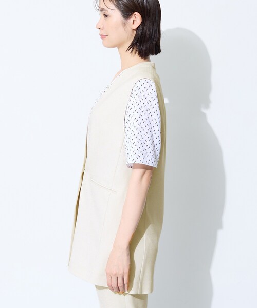 INDIVI（インディヴィ） ベスト ジレ 「SETUP可能／快適／シワになり