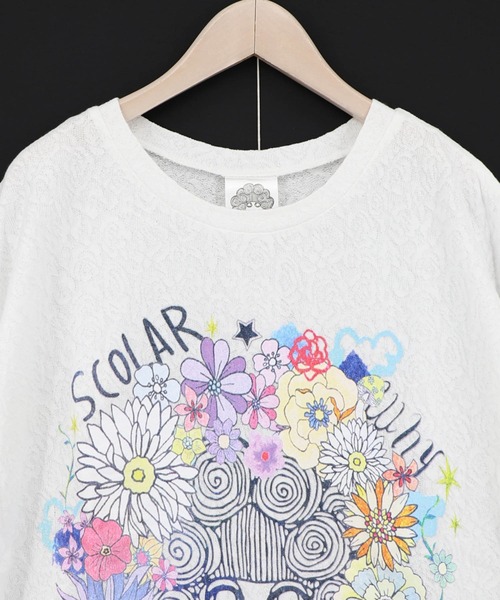 ScoLar（スカラー） tシャツ 半袖 162637：花に埋もれたスカラーちゃん