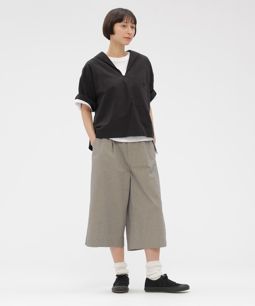 ブラウス シャツ SANDED COTTON LINEN レディースの画像