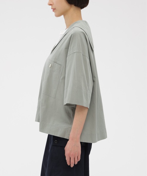 ブラウス シャツ SANDED COTTON LINEN レディースの画像