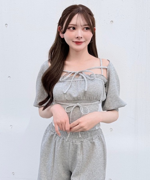 NOMAE（ノーマエ） tシャツ 「セットアップ対応」スエットベアキャミ