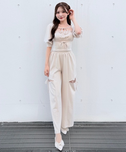 NOMAE（ノーマエ） tシャツ 「セットアップ対応」スエットベアキャミ