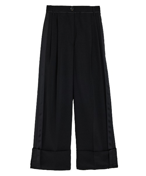 パンツ MEDI FOLDED HEM RELAXING PANTS レディース