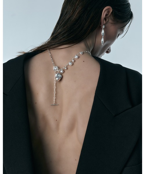 ネックレス 「quip queint」gaea necklace/ガイア ネックレス シルバー 淡水パール レディースの画像